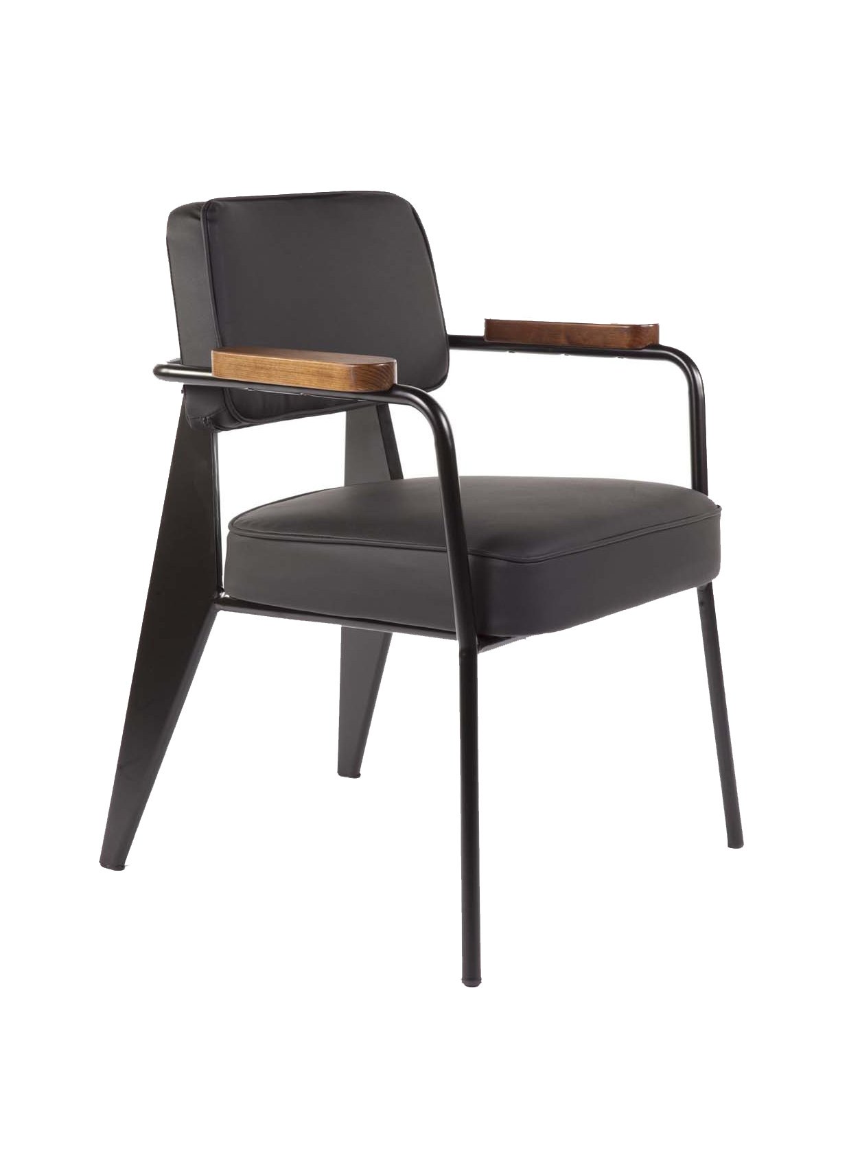 Albany | Prouve Director Armchair - Black Furniture-Dining Room-Dining & Side Chairs