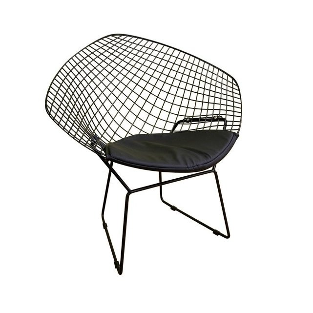 bertoia diamond chair - black