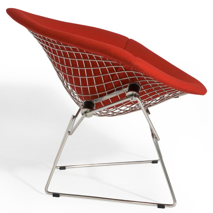 bertoia diamond chair with cover
