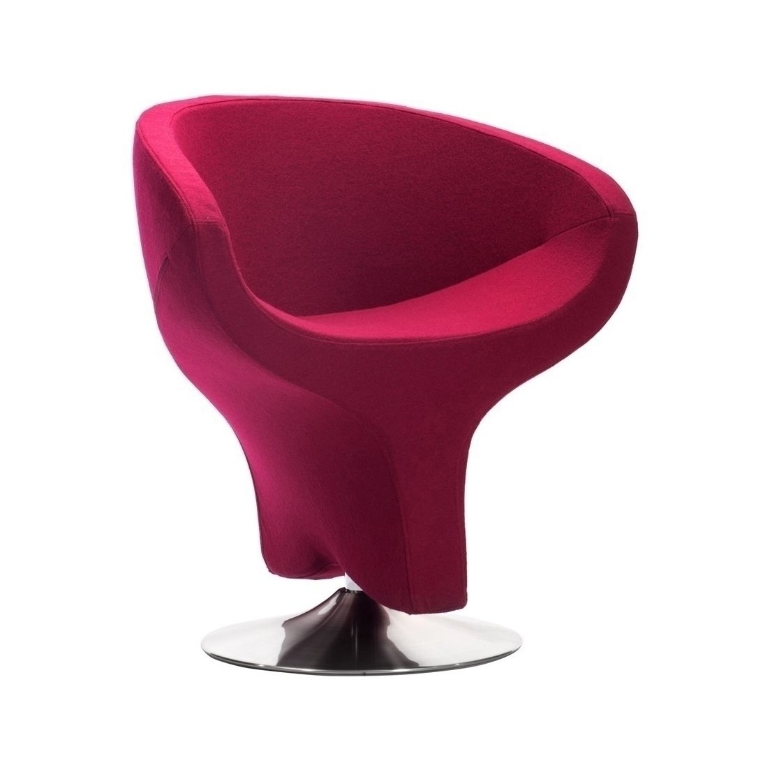 Brushton Swivel Leisure Chair - Carnelian Red Furniture-Living Room-Chairs