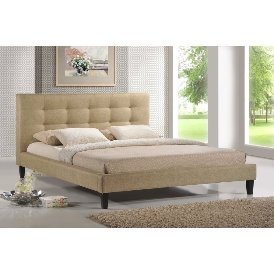Burdett | Studio King Bed - Beige Furniture-Bedroom-Beds