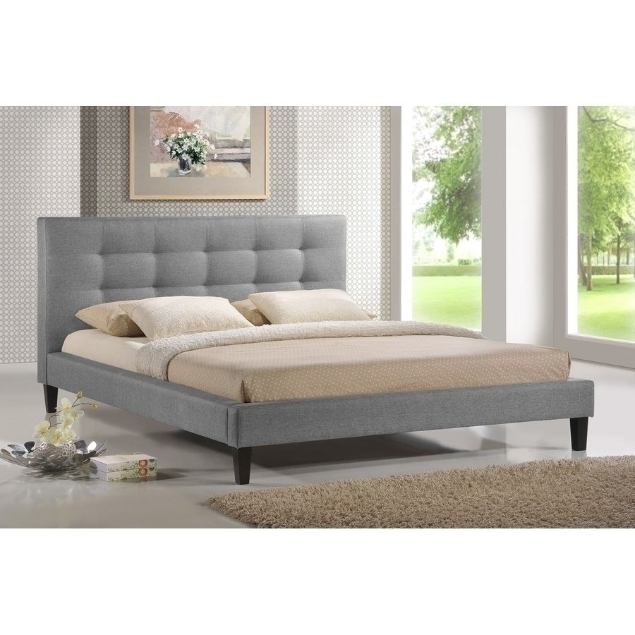Burdett | Studio Queen Bed - Gray Furniture-Bedroom-Beds
