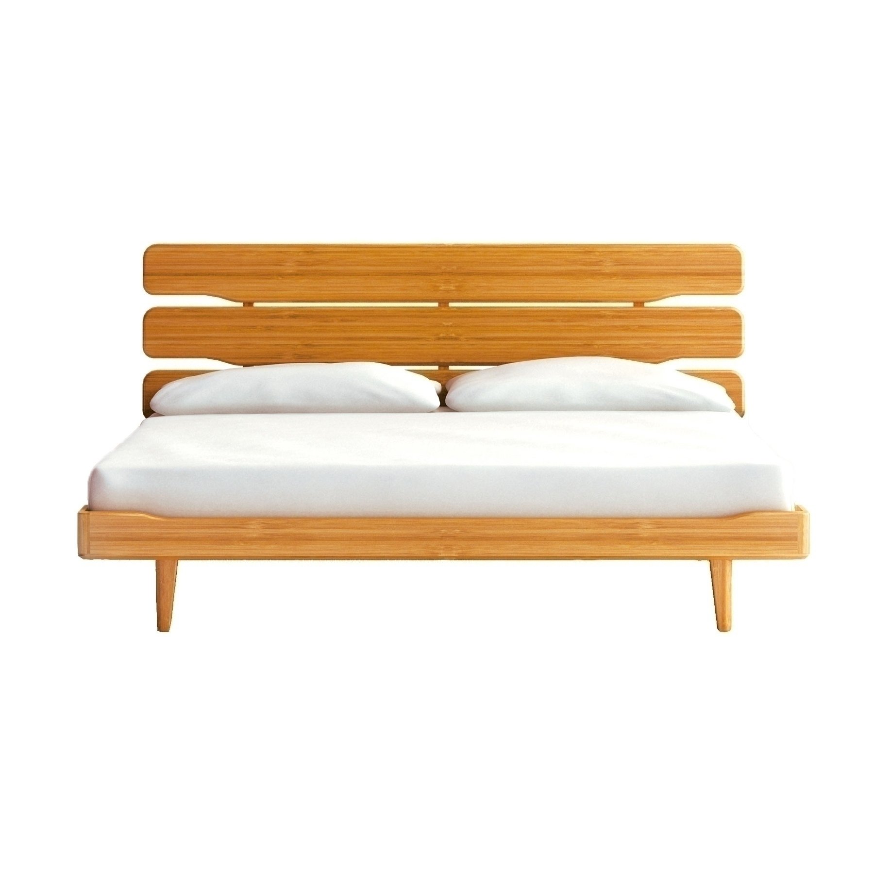 currant king platform bed - caramelized