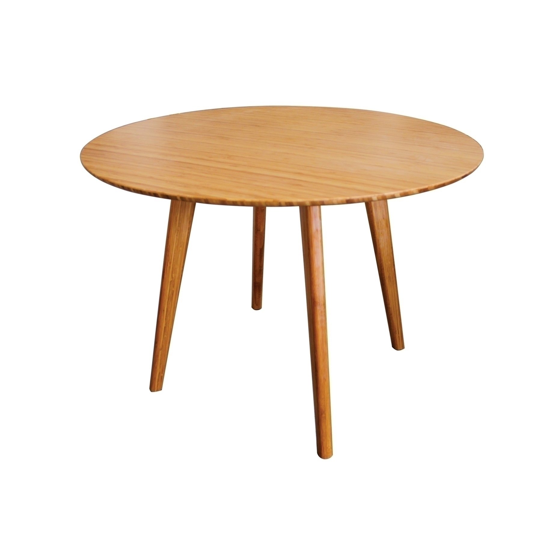 currant round dining table - caramelized
