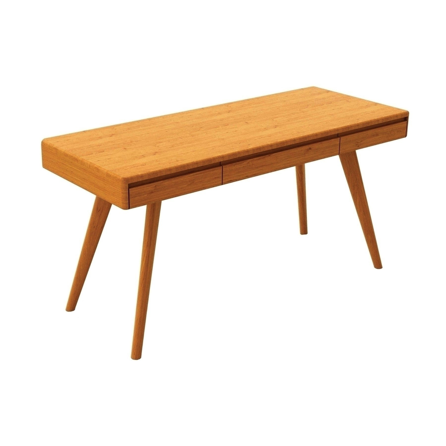 currant writing desk - caramelized