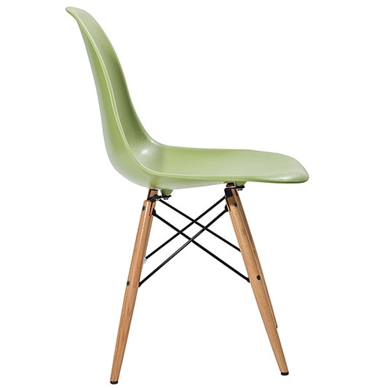 easy plastic shell chair - dowel base