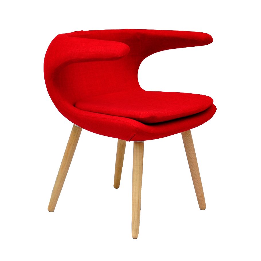 clipper chair - red