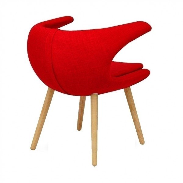 clipper chair - red
