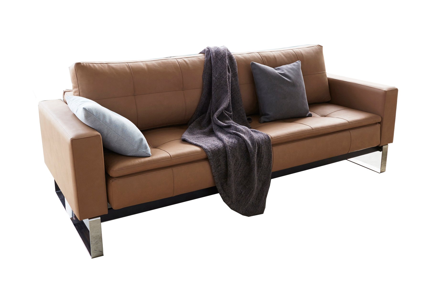 dual sofa bed with arms