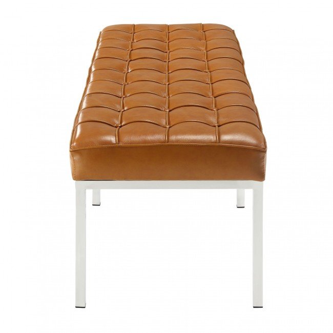 florence 3-seater bench - leather