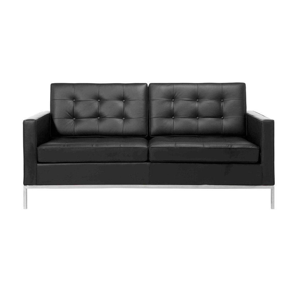 florence leather loveseat