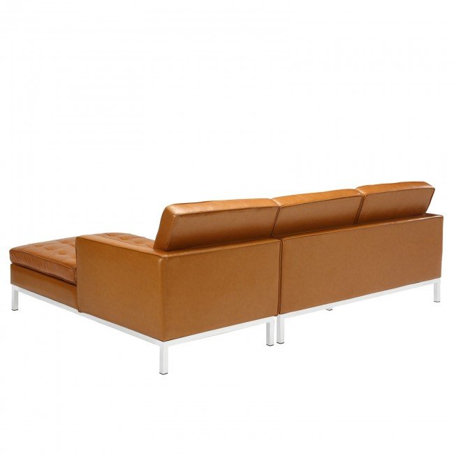 florence leather sectional sofa