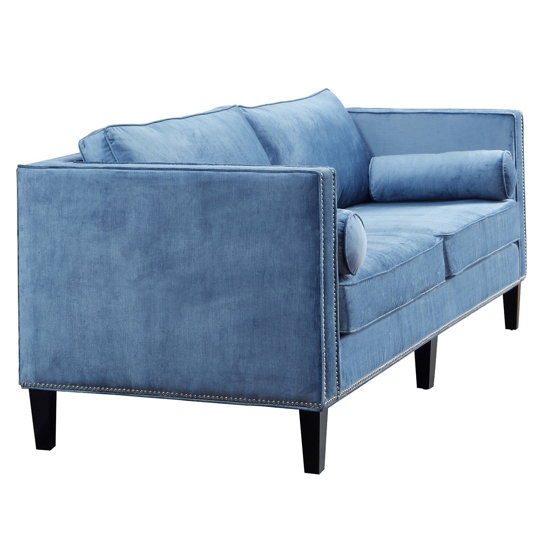 downing sofa - blue velvet