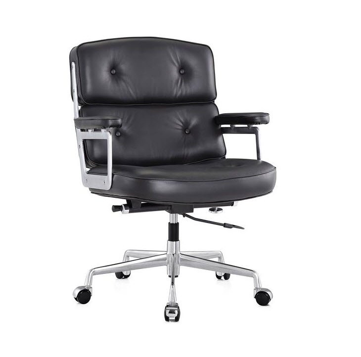 Pinckney Aniline Leather Office Chair Furniture-Office-Office Chairs