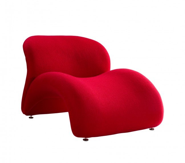nominelt Dejlig Først Otto Lounge Chair - Red | HONORMILL FURNITURE