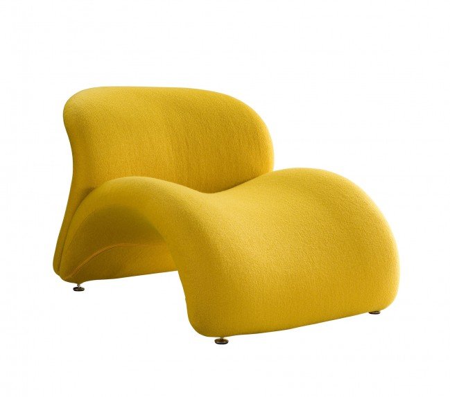 Otto Lounge Chair - Yellow Furniture-Living Room-Lounge Chairs