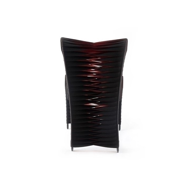 seat belt dining chair - black/red