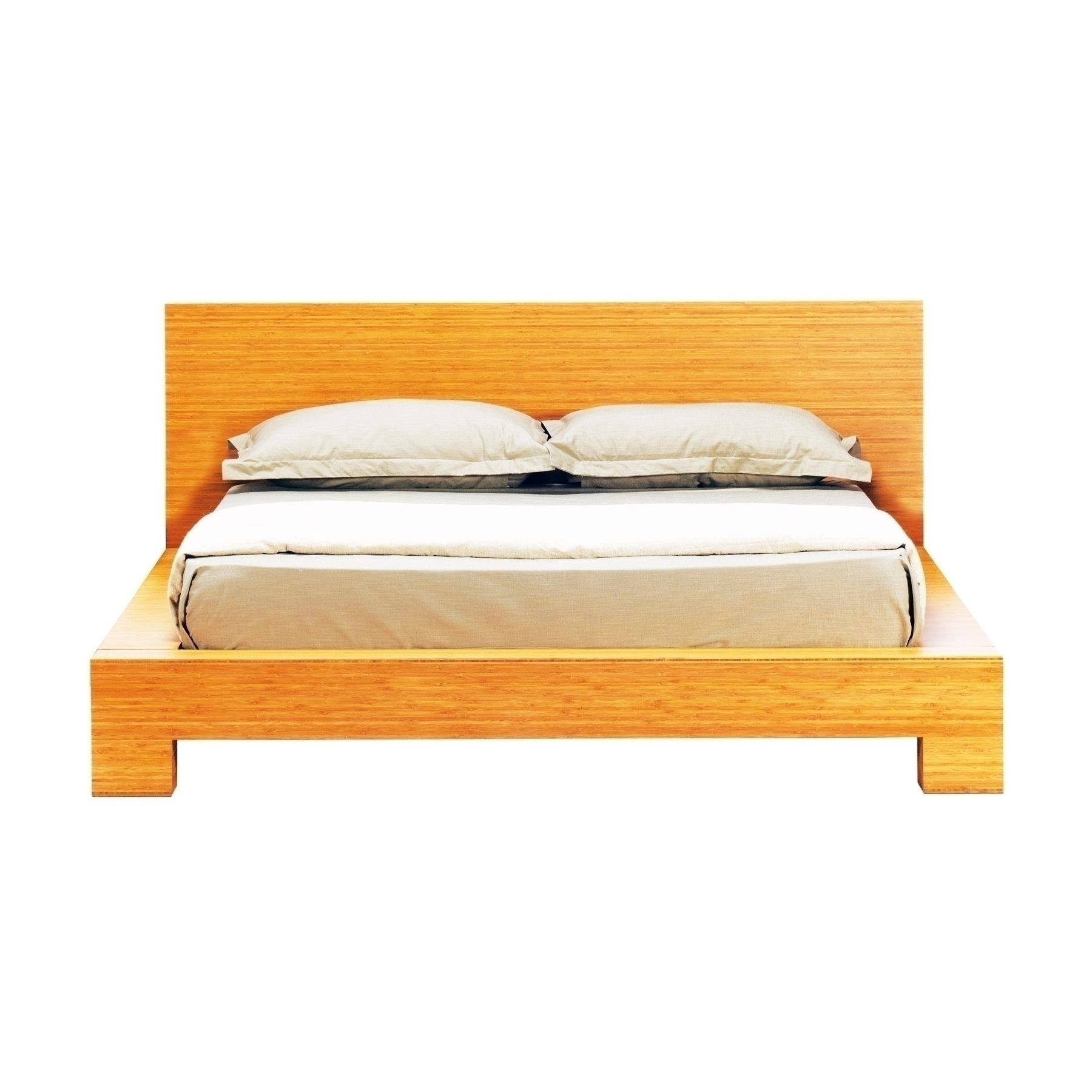 orchid queen platform bed - caramelized
