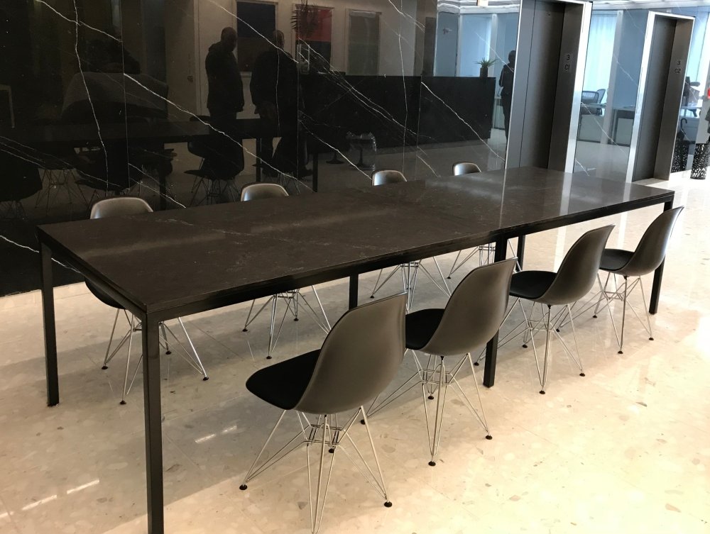 Custom Quartz Top Conference Table